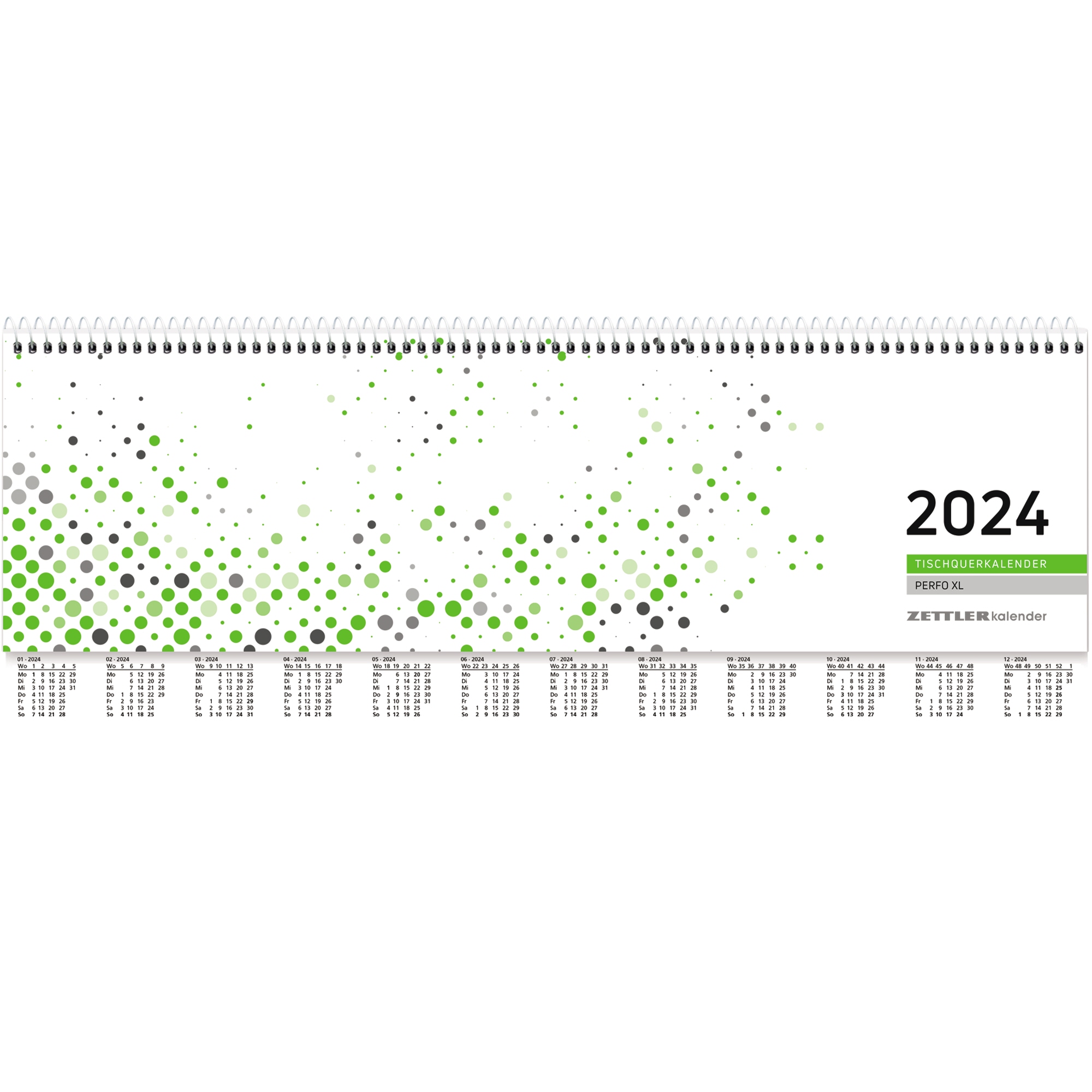 ZETTLER Schreibtischquerkalender 2024